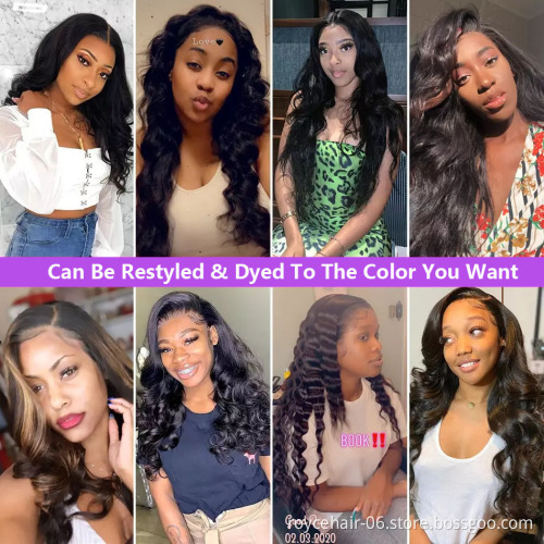 Cheap Natural Wave Bouncy Lace Front Wigs For Women,Cuticle Alingned Brazilian Raw Human Hair Body Wave HD 4x4 Lace Closure Wig